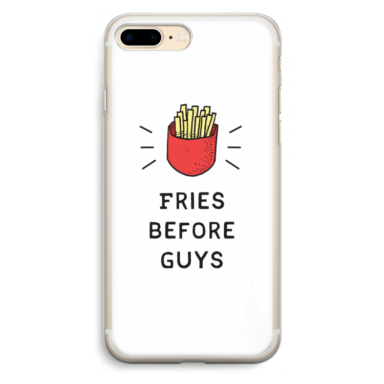 Fries before guys: iPhone 7 Plus Transparant Hoesje
