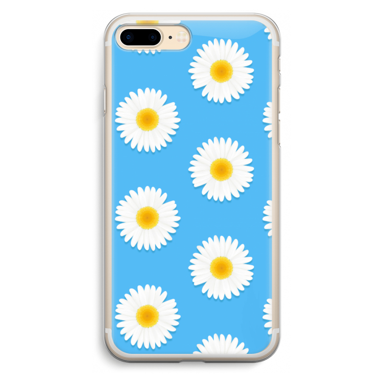 Margrietjes: iPhone 7 Plus Transparant Hoesje