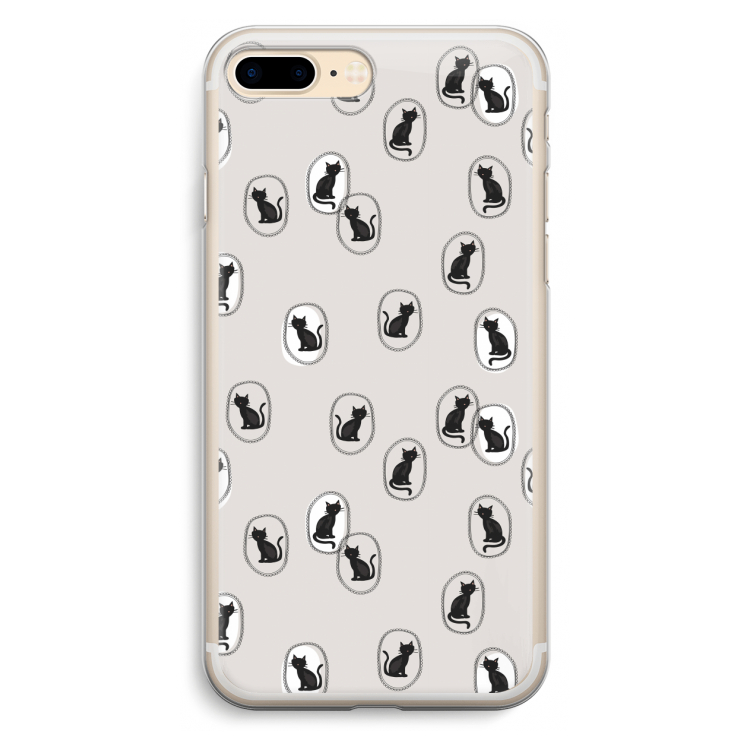 Miauw: iPhone 7 Plus Transparant Hoesje