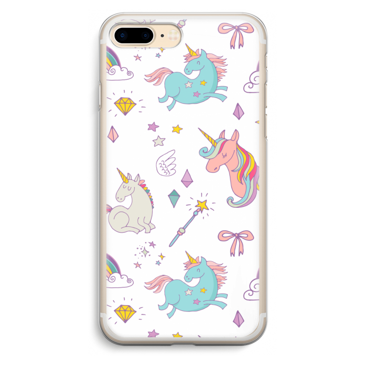 Fantasiewereld: iPhone 7 Plus Transparant Hoesje