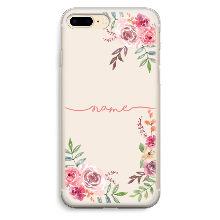 Rozen: iPhone 7 Plus Transparant Hoesje