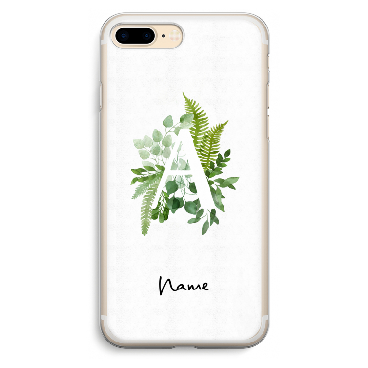 Green Brush: iPhone 7 Plus Transparant Hoesje