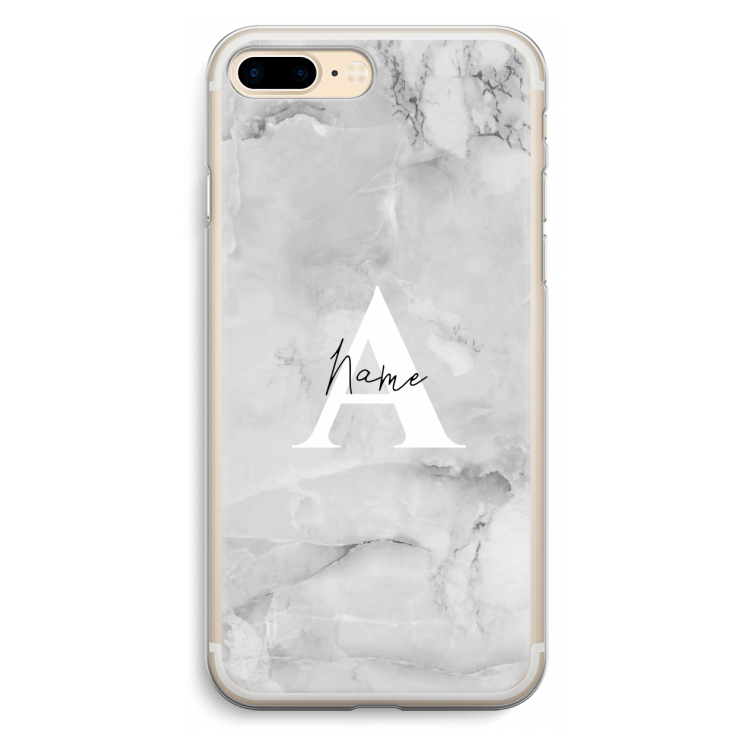Ivory Marble: iPhone 7 Plus Transparant Hoesje
