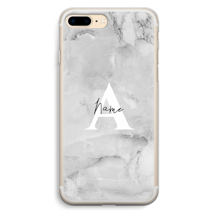 Ivory Marble: iPhone 7 Plus Transparant Hoesje