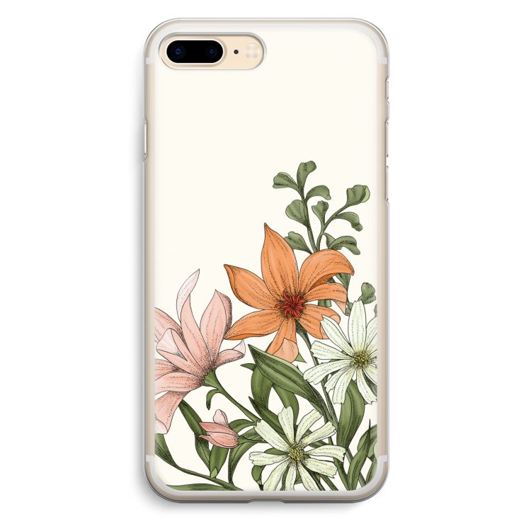 Floral bouquet: iPhone 7 Plus Transparant Hoesje