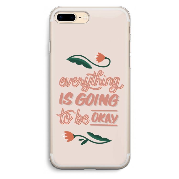 Optimistic flower girl: iPhone 7 Plus Transparant Hoesje