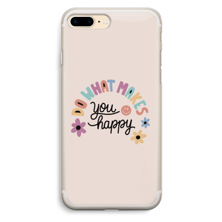 Happy days: iPhone 7 Plus Transparant Hoesje