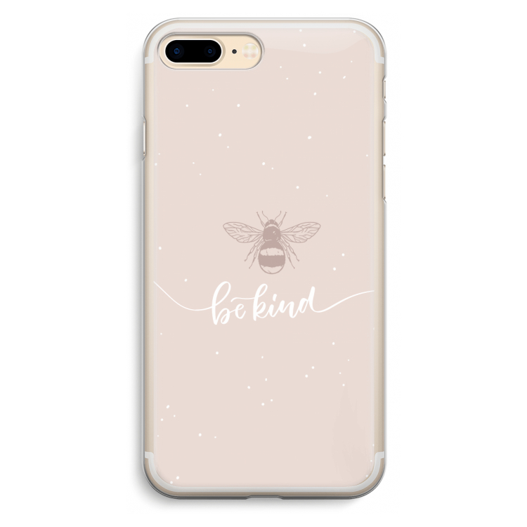 Be(e) kind: iPhone 7 Plus Transparant Hoesje