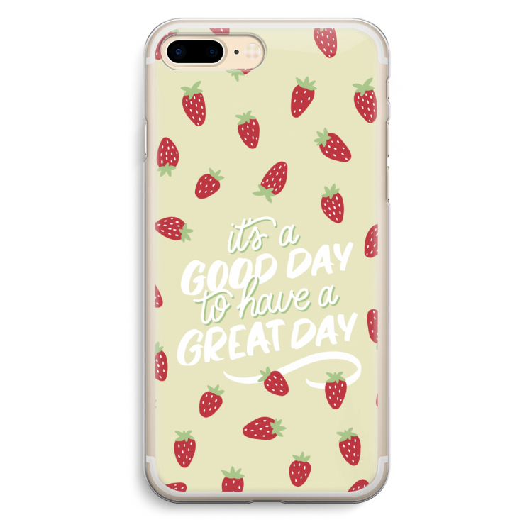 Don't forget to have a great day: iPhone 7 Plus Transparant Hoesje