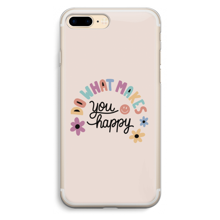 Happy days: iPhone 7 Plus Transparant Hoesje
