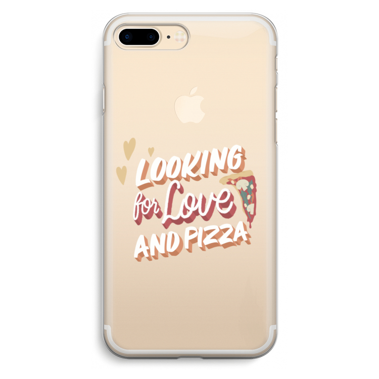 Pizza is the answer: iPhone 7 Plus Transparant Hoesje