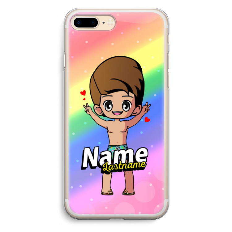 Chibi Maker man: iPhone 7 Plus Transparant Hoesje