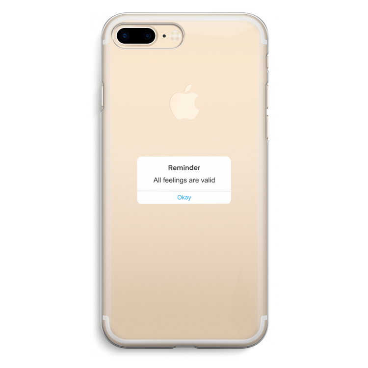 Reminder: iPhone 7 Plus Transparant Hoesje