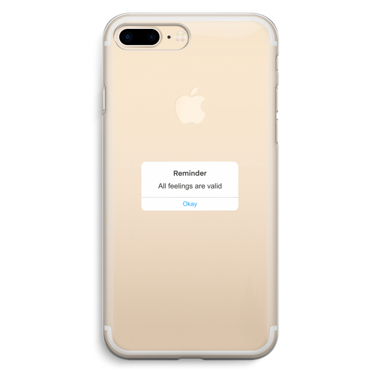 Reminder: iPhone 7 Plus Transparant Hoesje