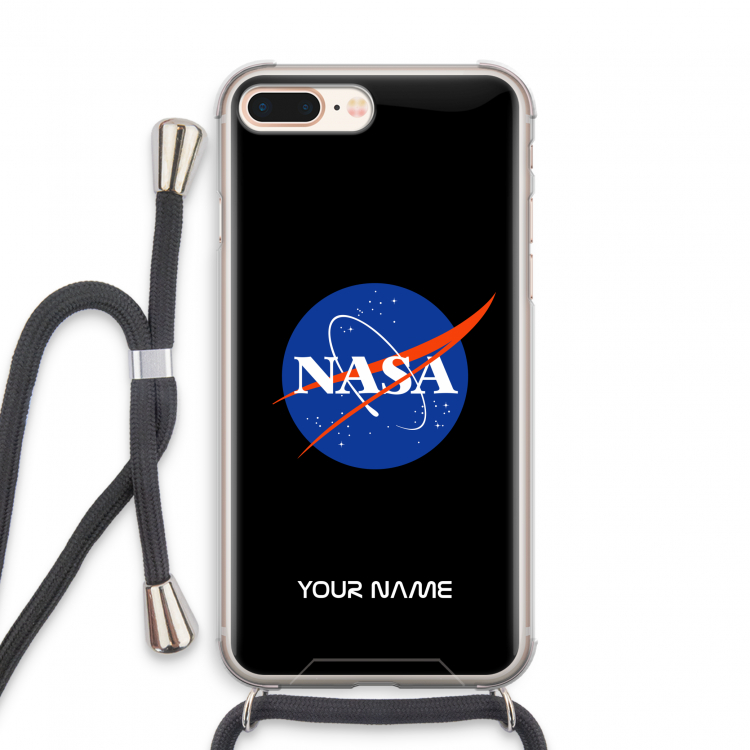 NASA: iPhone 7 PLUS Transparant Hoesje met koord