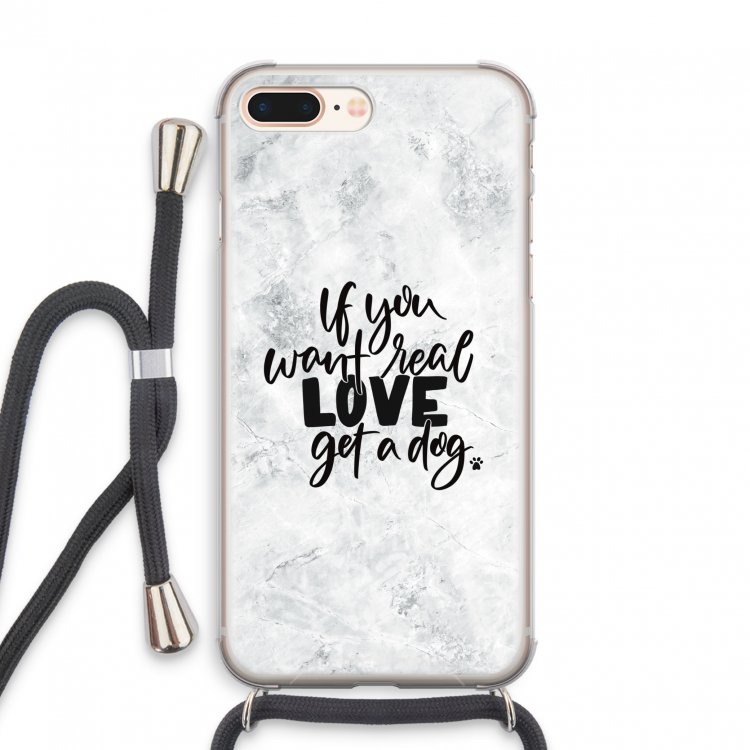 Partner in crime: iPhone 7 PLUS Transparant Hoesje met koord