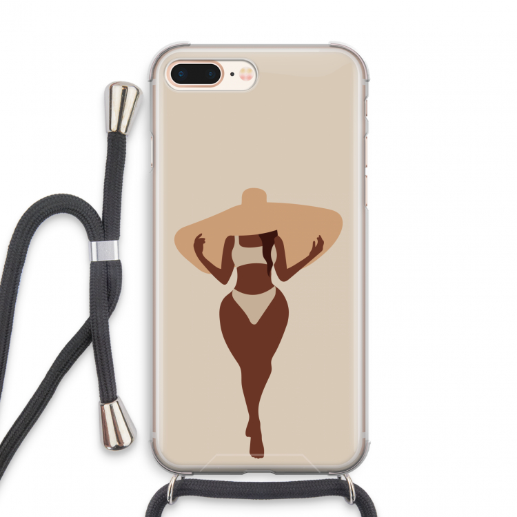 Let's get salty: iPhone 7 PLUS Transparant Hoesje met koord