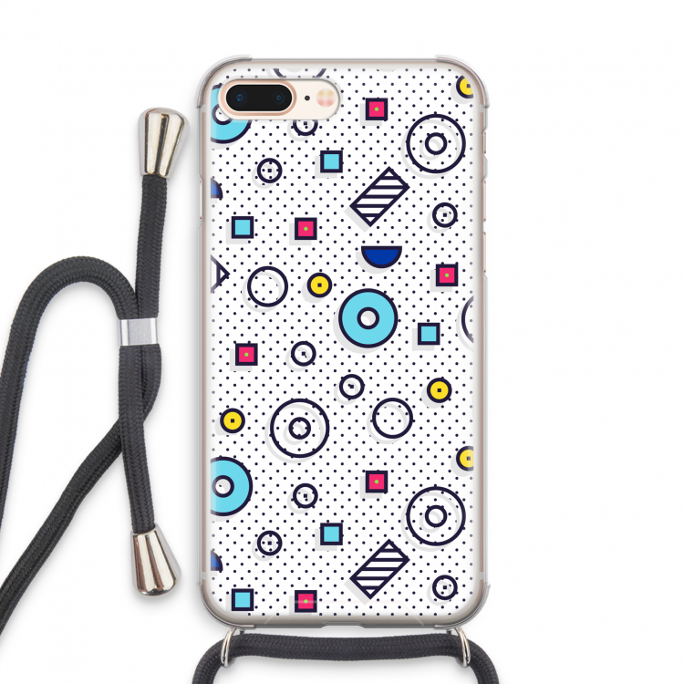 8-bit N°9: iPhone 7 PLUS Transparant Hoesje met koord