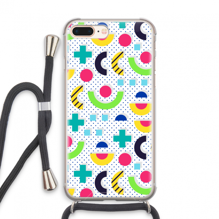 8-bit N°1: iPhone 7 PLUS Transparant Hoesje met koord