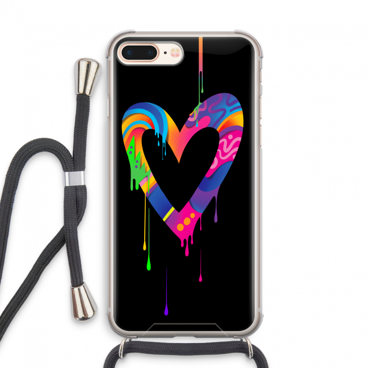 Melts My Heart: iPhone 7 PLUS Transparant Hoesje met koord