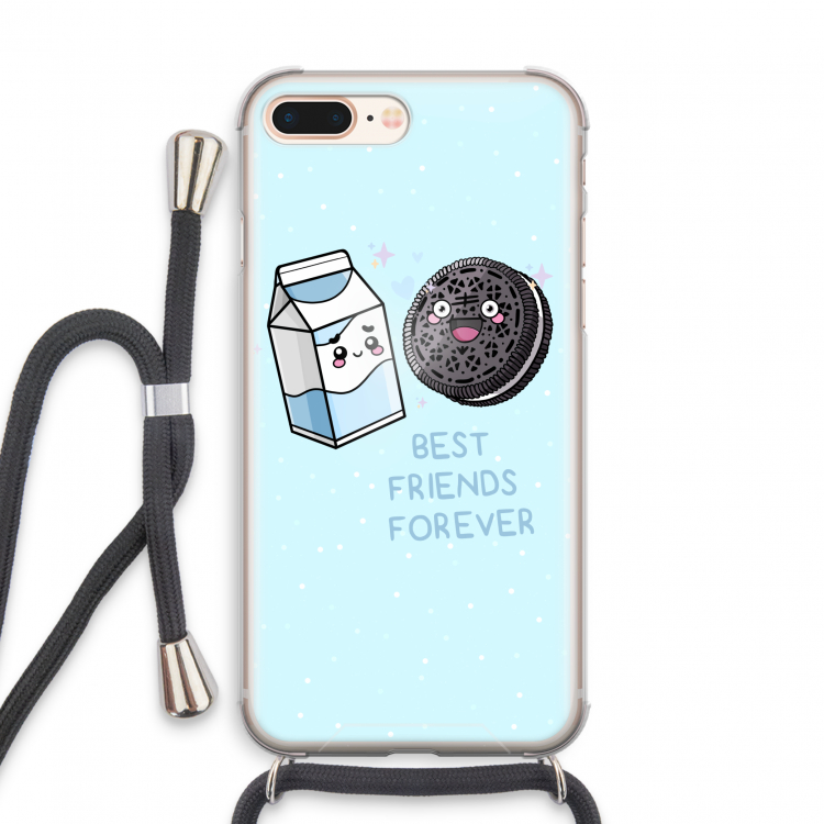 Best Friend Forever: iPhone 7 PLUS Transparant Hoesje met koord