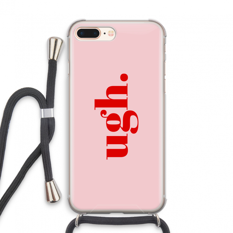 Ugh: iPhone 7 PLUS Transparant Hoesje met koord