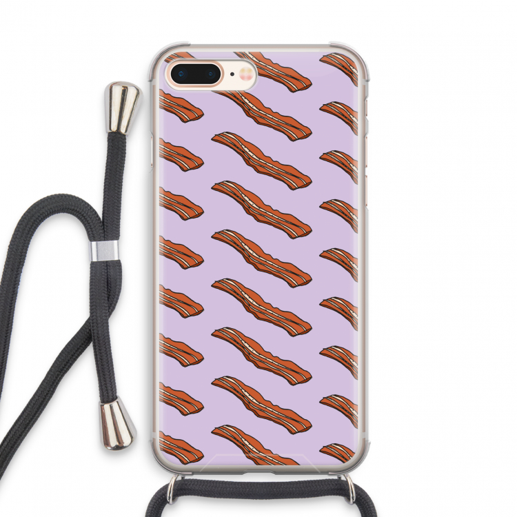 Bacon to my eggs #2: iPhone 7 PLUS Transparant Hoesje met koord