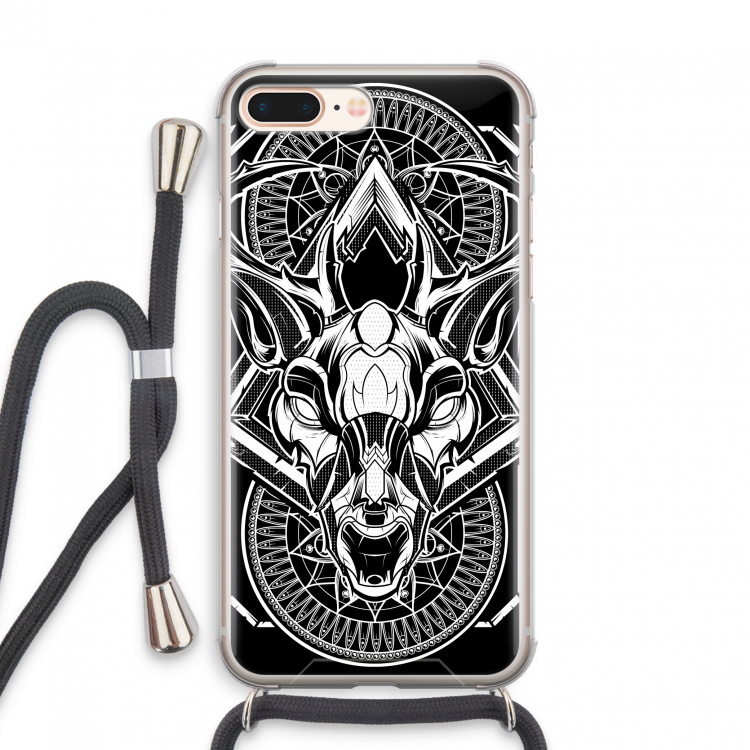 Oh Deer: iPhone 7 PLUS Transparant Hoesje met koord