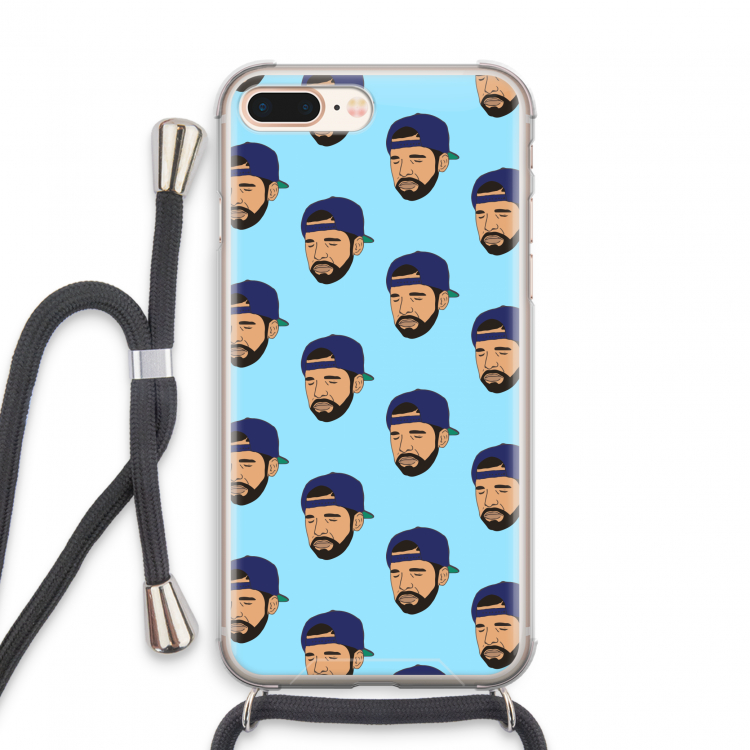 Drake Away: iPhone 7 PLUS Transparant Hoesje met koord
