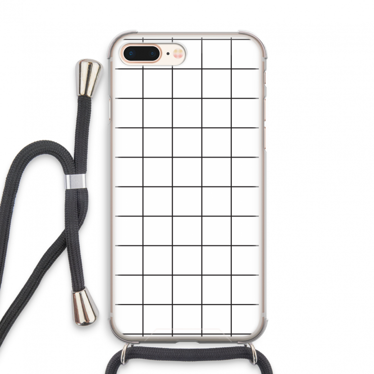 Rooster: iPhone 7 PLUS Transparant Hoesje met koord