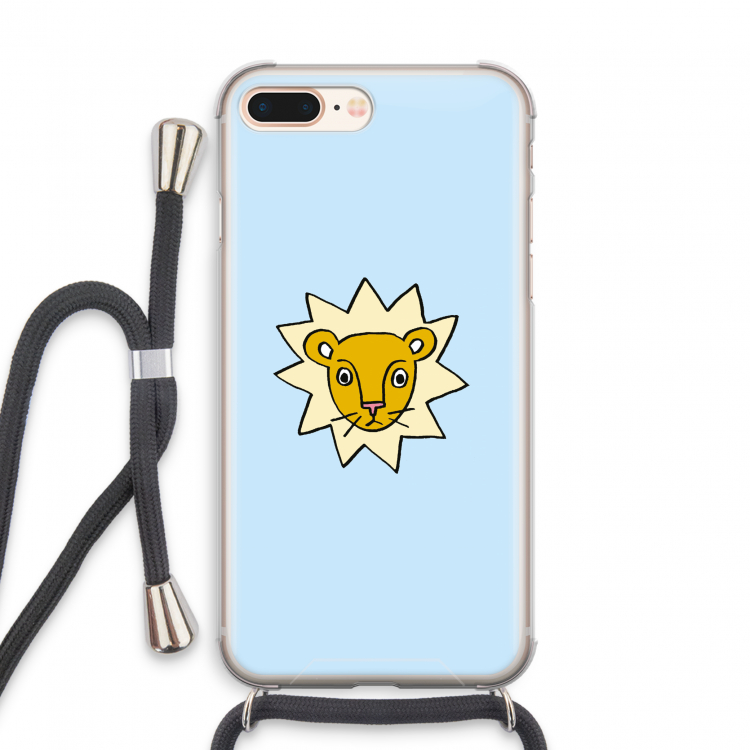 Kleine leeuw: iPhone 7 PLUS Transparant Hoesje met koord