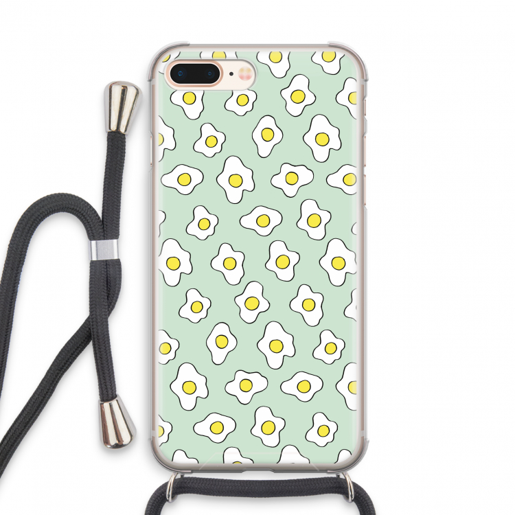 Spiegeleitjes: iPhone 7 PLUS Transparant Hoesje met koord