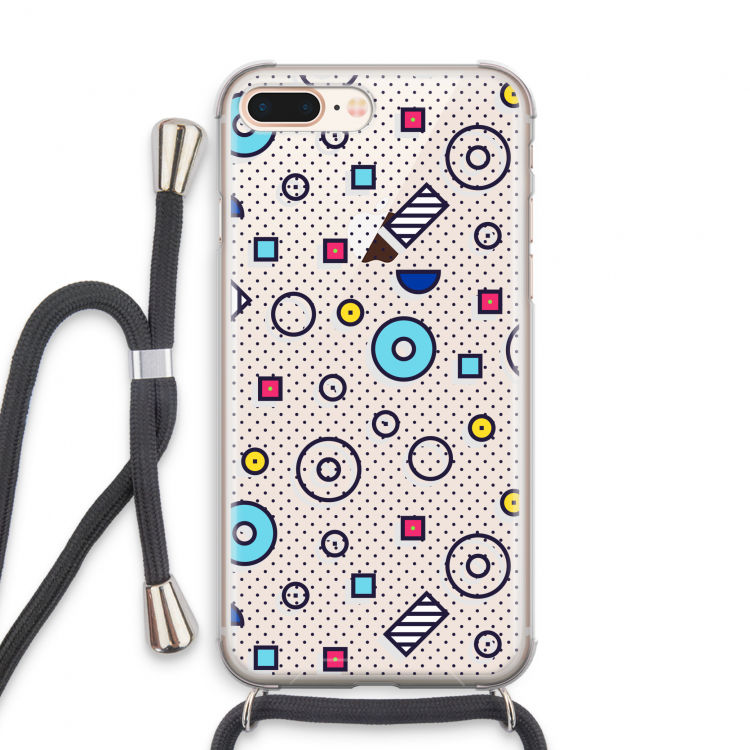 8-bit N°9: iPhone 7 PLUS Transparant Hoesje met koord