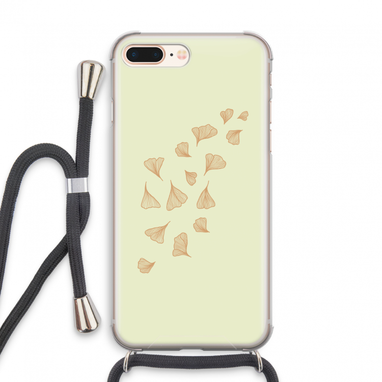Falling Leaves: iPhone 7 PLUS Transparant Hoesje met koord