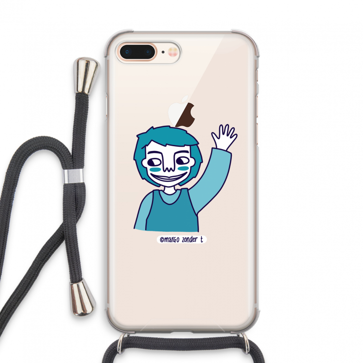 Zwaai: iPhone 7 PLUS Transparant Hoesje met koord