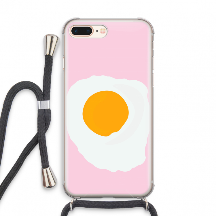 Sunny side up: iPhone 7 PLUS Transparant Hoesje met koord