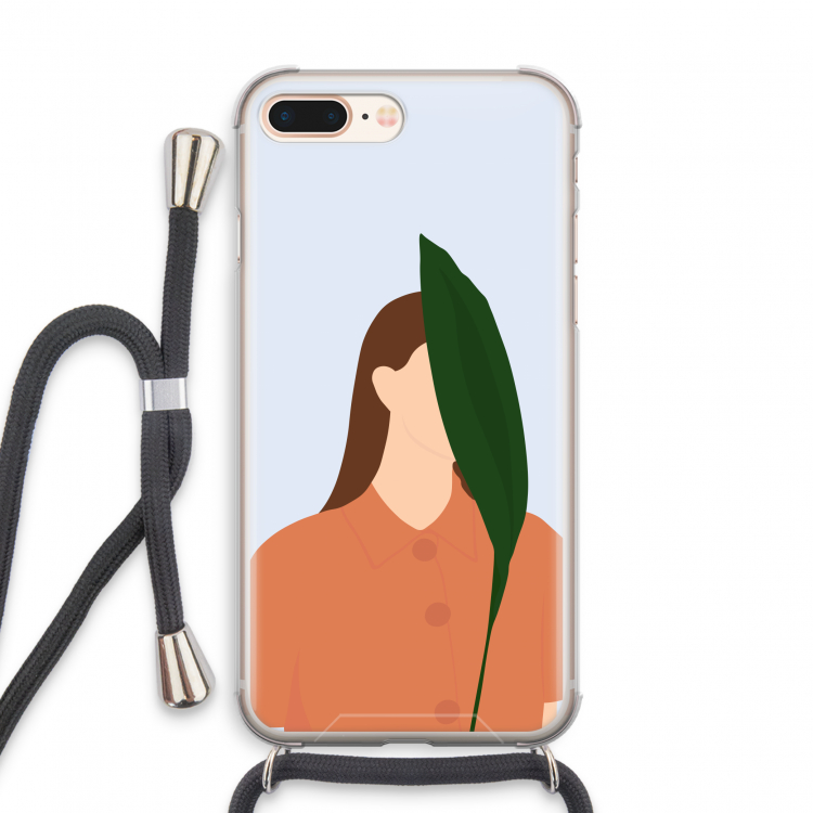 Leaf: iPhone 7 PLUS Transparant Hoesje met koord