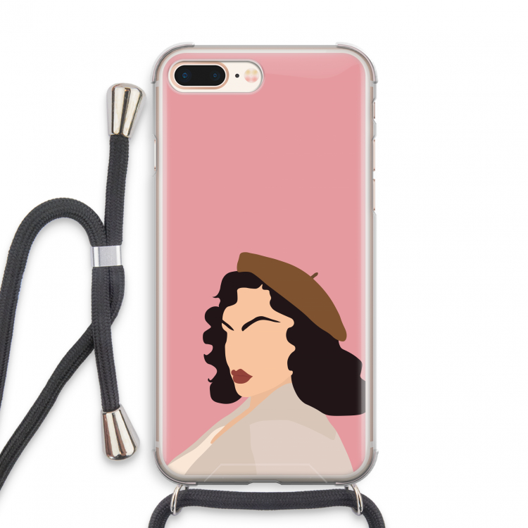 Confidence: iPhone 7 PLUS Transparant Hoesje met koord