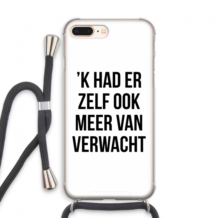 Meer verwacht: iPhone 7 PLUS Transparant Hoesje met koord