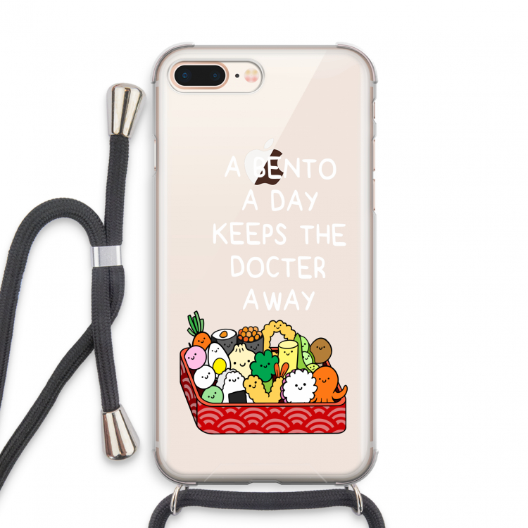 Bento a day: iPhone 7 PLUS Transparant Hoesje met koord