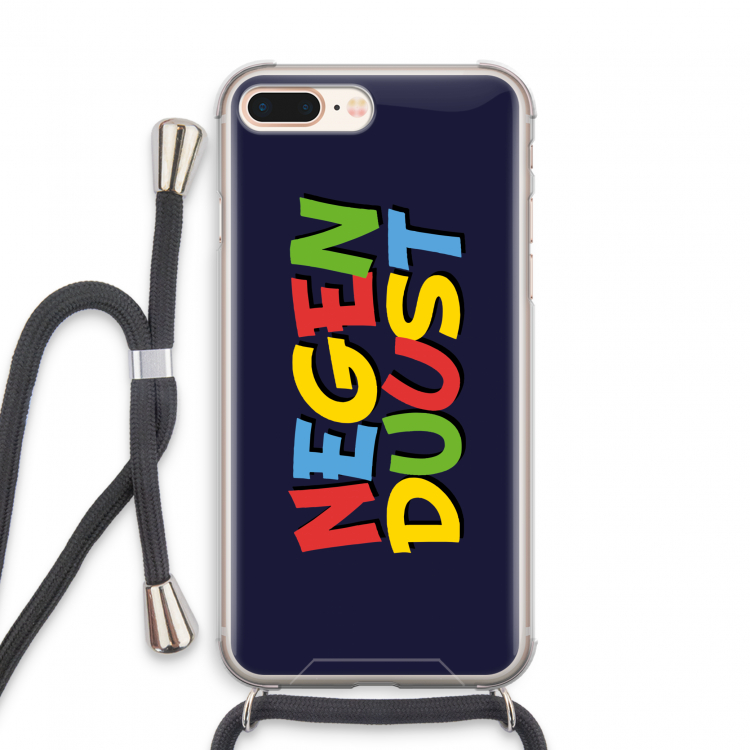 90's One: iPhone 7 PLUS Transparant Hoesje met koord