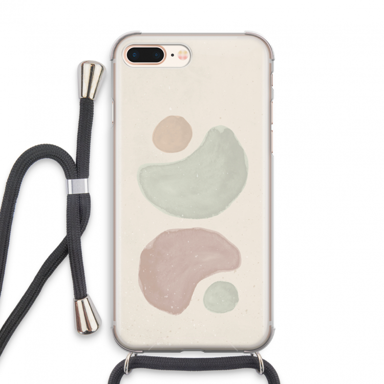 Geo #10: iPhone 7 PLUS Transparant Hoesje met koord