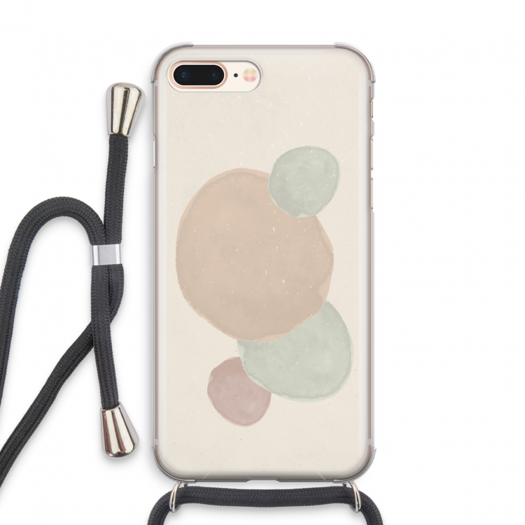 Geo #9: iPhone 7 PLUS Transparant Hoesje met koord