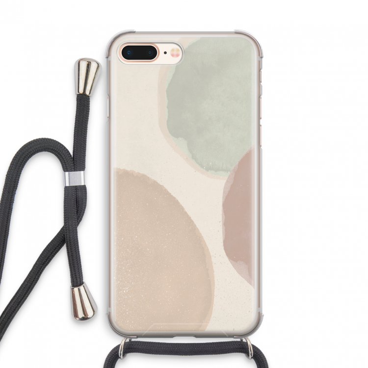 Geo #8: iPhone 7 PLUS Transparant Hoesje met koord