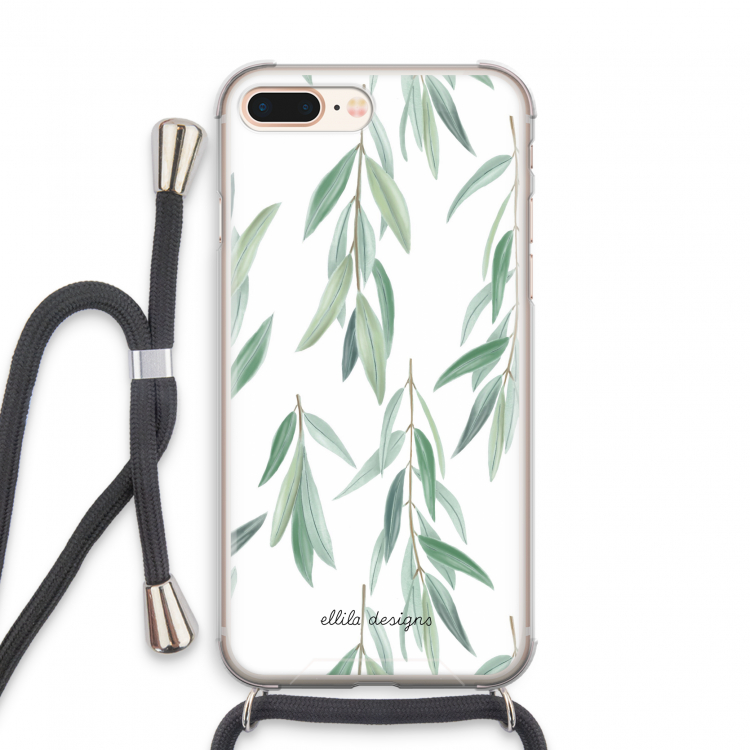 Branch up your life: iPhone 7 PLUS Transparant Hoesje met koord