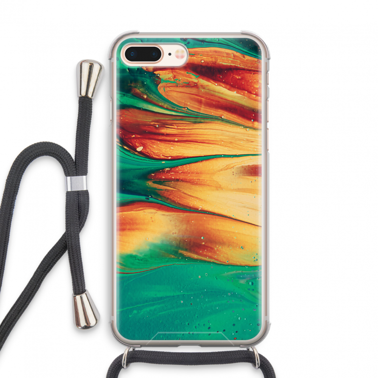 Green Inferno: iPhone 7 PLUS Transparant Hoesje met koord
