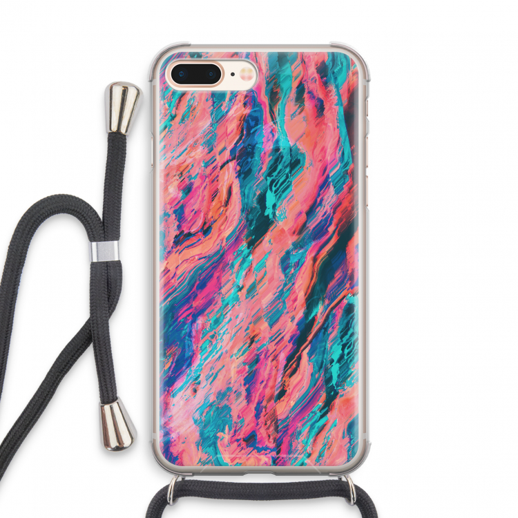 Electric Times: iPhone 7 PLUS Transparant Hoesje met koord