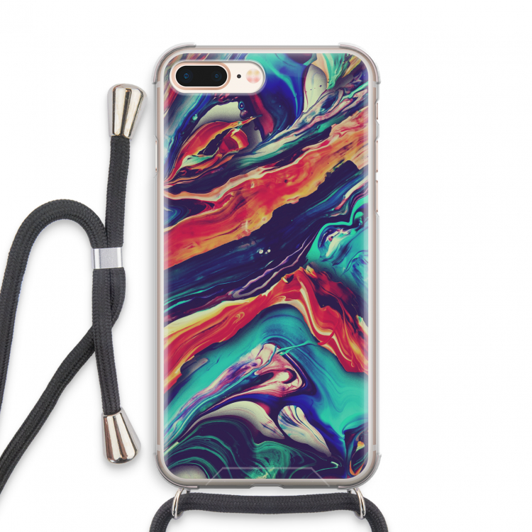 Chameleon Sun: iPhone 7 PLUS Transparant Hoesje met koord