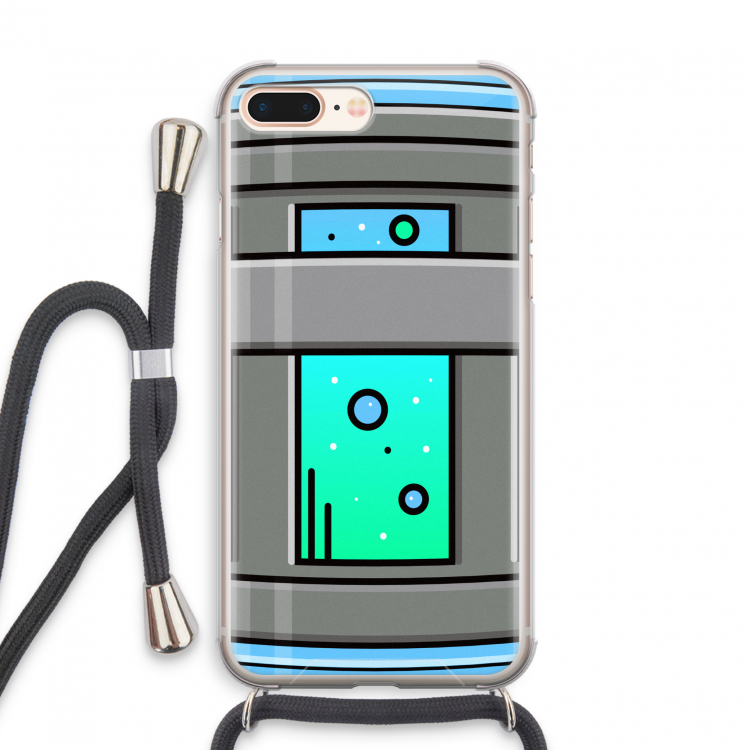 Chug Bottle: iPhone 7 PLUS Transparant Hoesje met koord