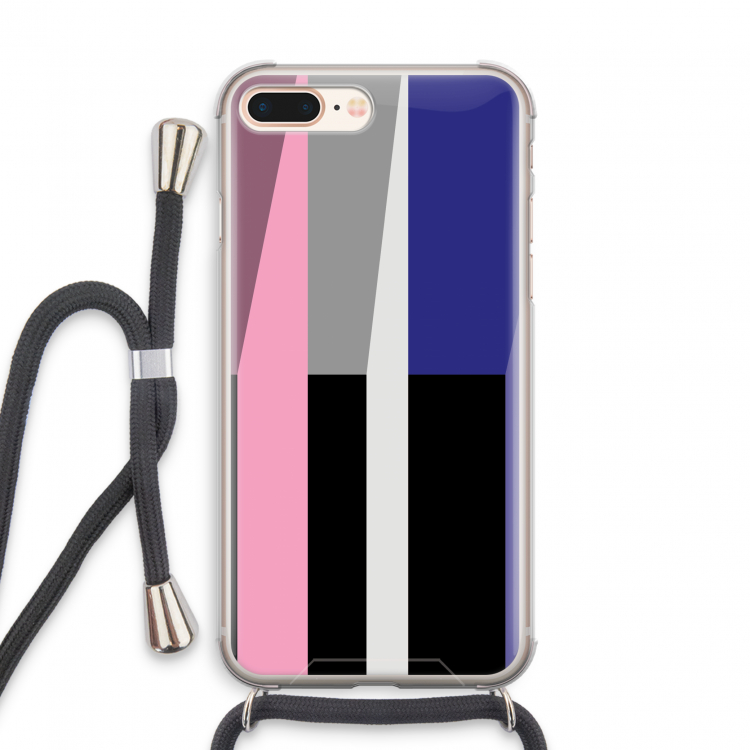 Gestalte 4: iPhone 7 PLUS Transparant Hoesje met koord
